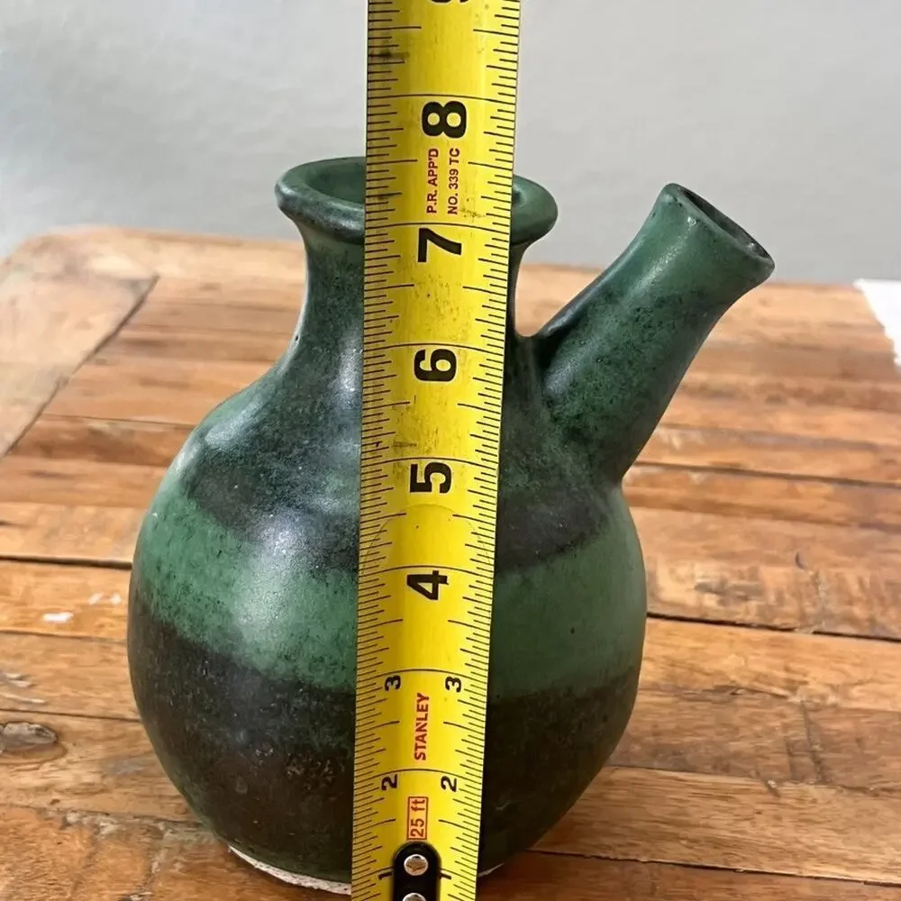 Studio Art Pottery Vassel With Spout 7